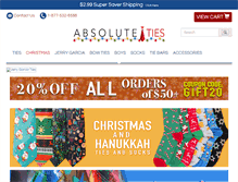 Tablet Screenshot of absoluteties.com